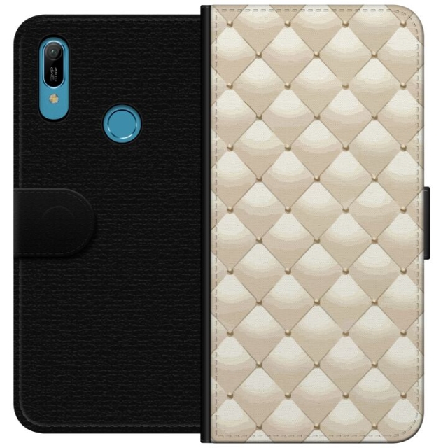Portemonnee-hoesje voor Huawei Y6 (2019) met Goudglans ontwerp