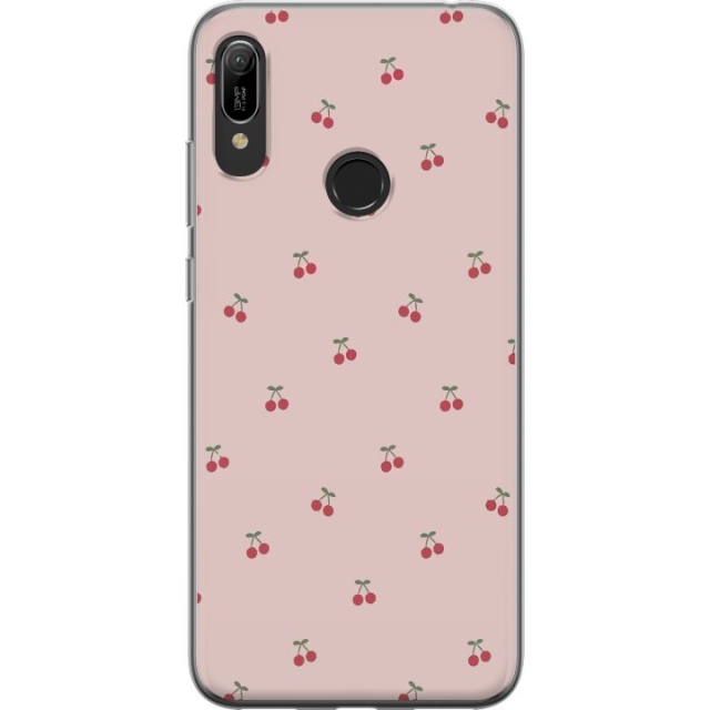 Mobiele hoes voor Huawei Y6 (2019) met Kersen ontwerp