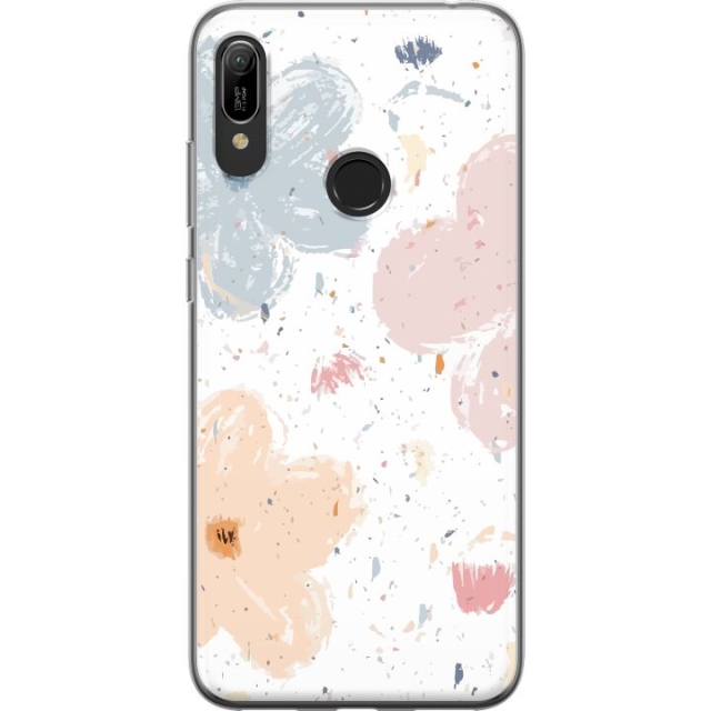 Mobiele hoes voor Huawei Y6 (2019) met Bloemen ontwerp