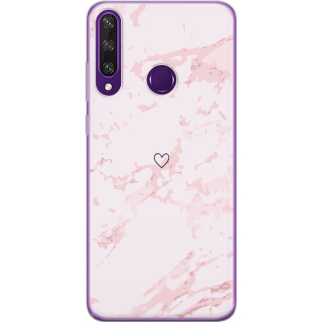 Mobiele hoes voor Huawei Y6p met Roze Hart ontwerp