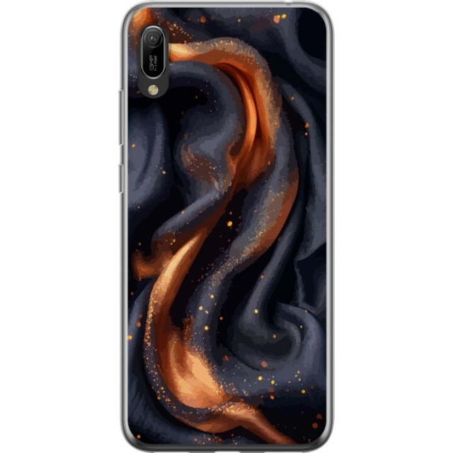 Mobiele hoes voor Huawei Y6 Pro (2019) met Vurig zijde ontwerp