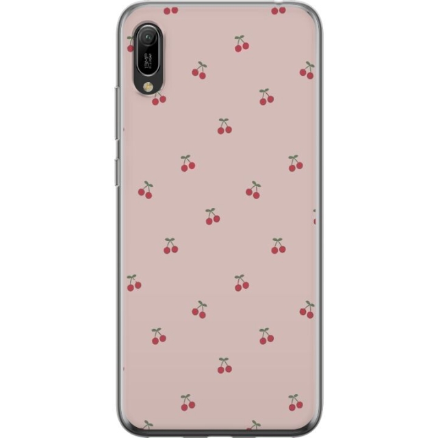 Mobiele hoes voor Huawei Y6 Pro (2019) met Kersen ontwerp