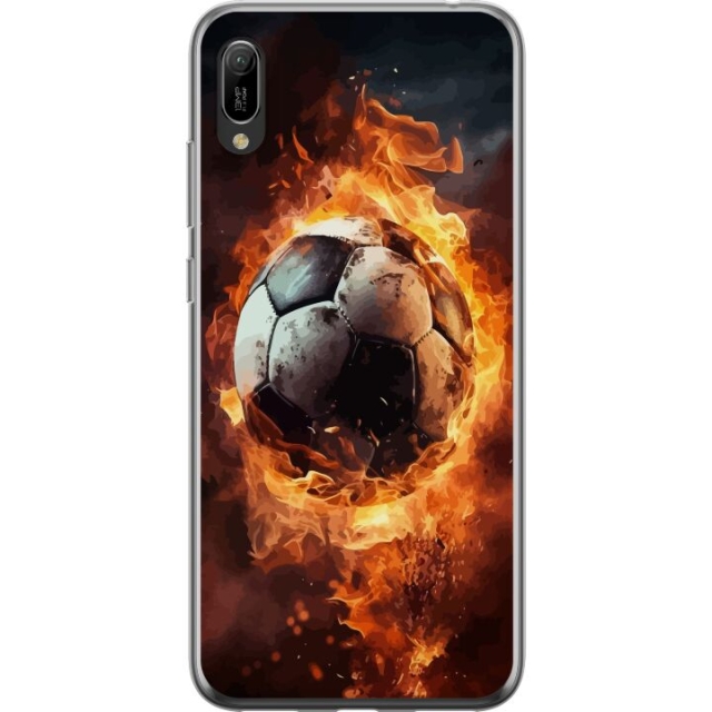 Mobiele hoes voor Huawei Y6 Pro (2019) met Voetbal ontwerp