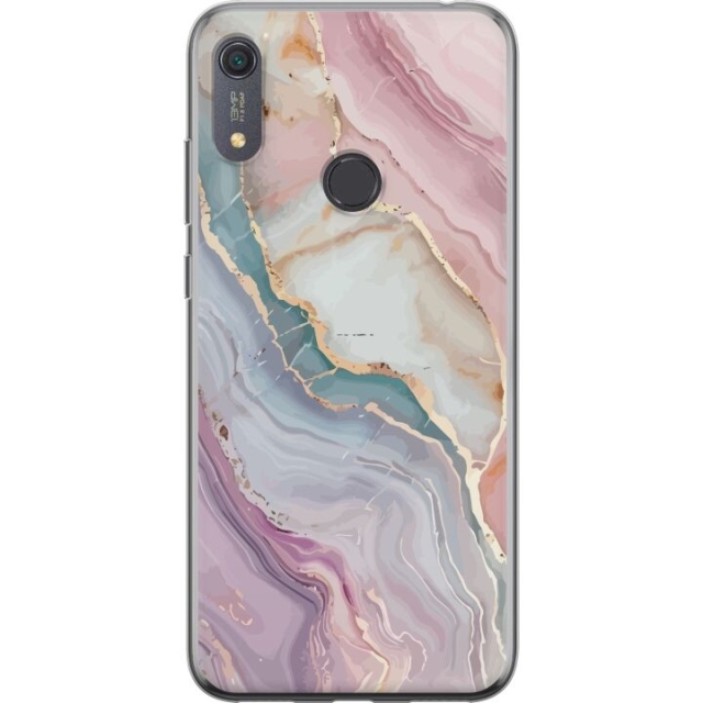Mobiele hoes voor Huawei Y6s (2019) met Marmer ontwerp