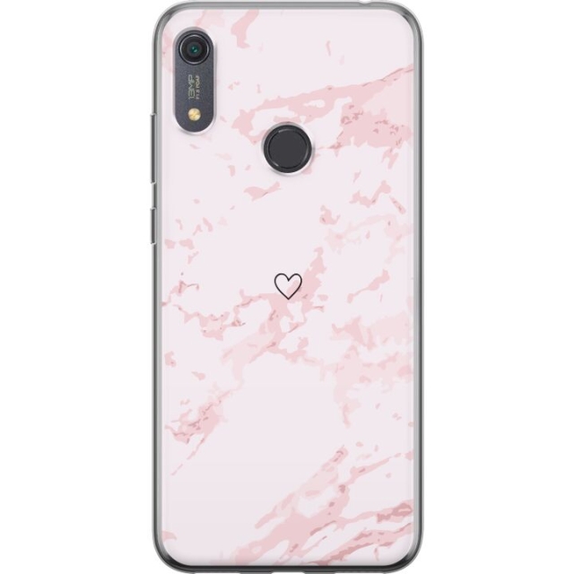 Mobiele hoes voor Huawei Y6s (2019) met Roze Hart ontwerp