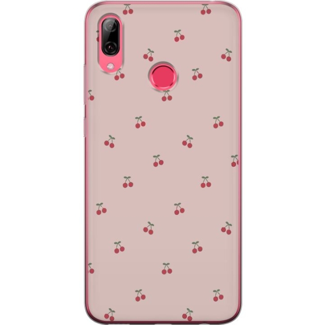 Mobiele hoes voor Huawei Y7 (2019) met Kersen ontwerp