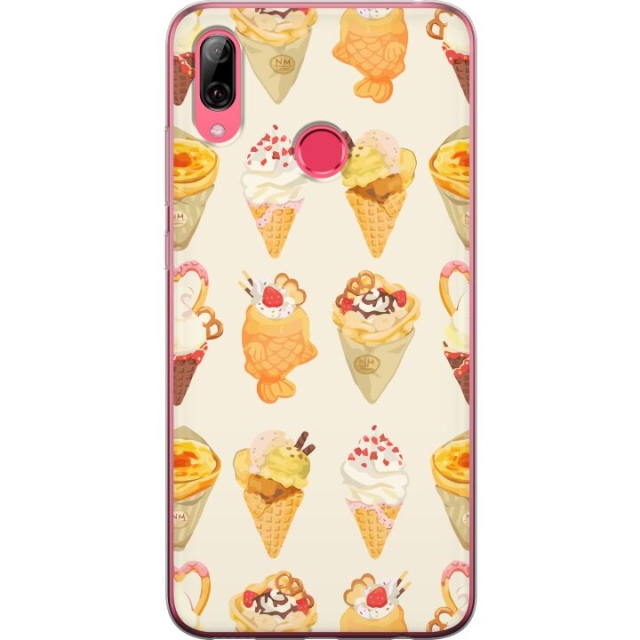 Mobiele hoes voor Huawei Y7 (2019) met Glasachtig ontwerp