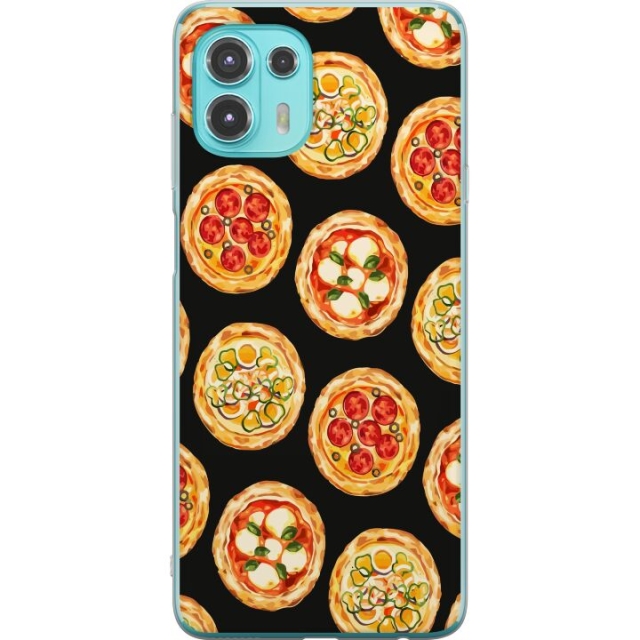 Mobiele hoes voor Motorola Edge 20 Lite met Pizza ontwerp