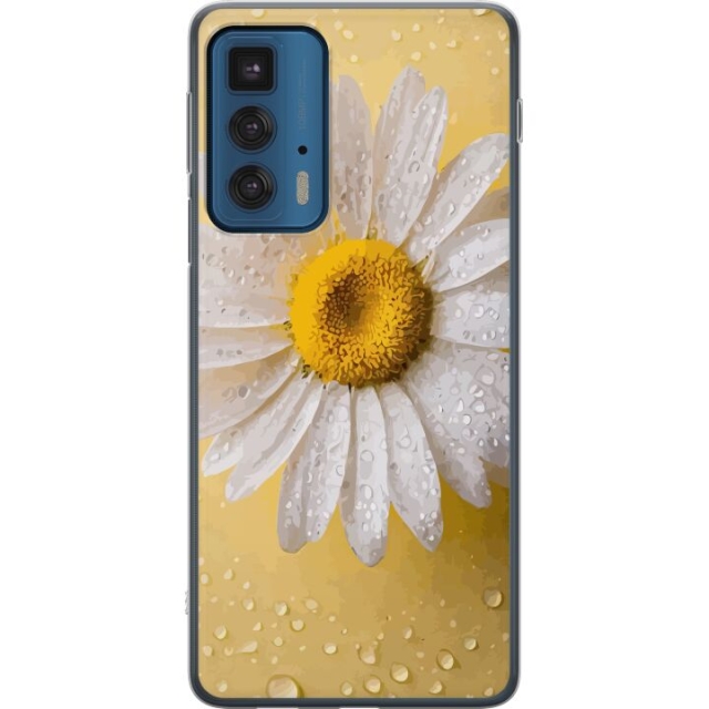 Mobiele hoes voor Motorola Edge 20 Pro met Porseleinbloem ontwerp