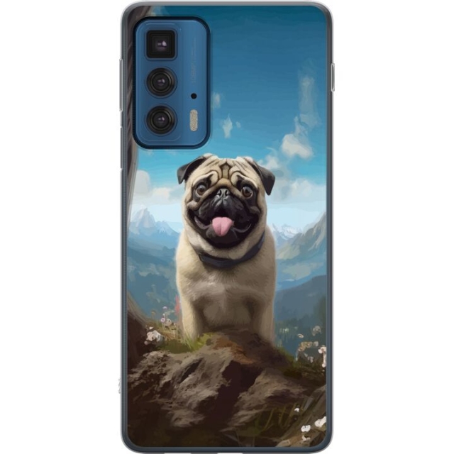 Mobiele hoes voor Motorola Edge 20 Pro met Blije Hond ontwerp
