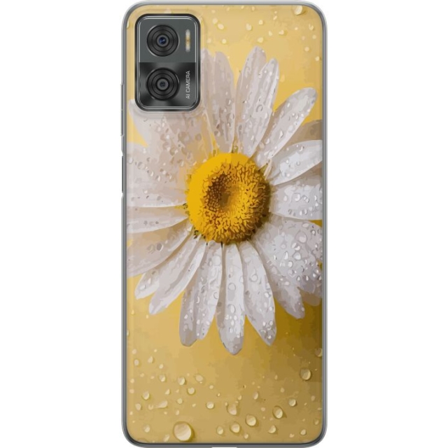 Mobiele hoes voor Motorola Moto E22i met Porseleinbloem ontwerp