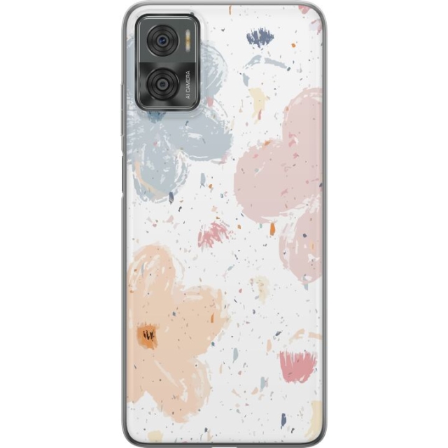 Mobiele hoes voor Motorola Moto E22i met Bloemen ontwerp