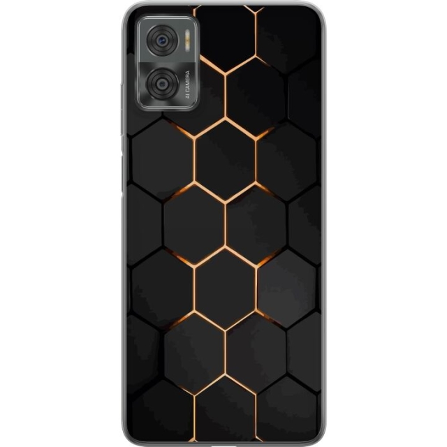 Mobiele hoes voor Motorola Moto E22i met Luxe Patroon ontwerp