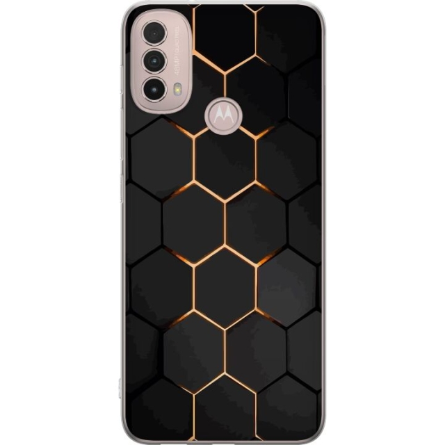 Mobiele hoes voor Motorola Moto E40 met Luxe Patroon ontwerp