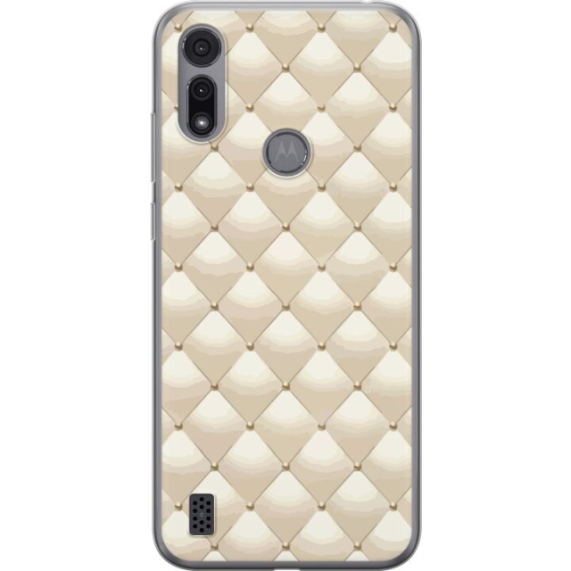 Mobiele hoes voor Motorola Moto E6i met Goudglans ontwerp