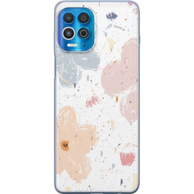 Mobiele hoes voor Motorola Edge S met Bloemen ontwerp