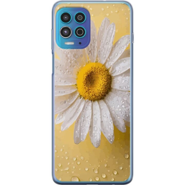 Mobiele hoes voor Motorola Moto G100 met Porseleinbloem ontwerp