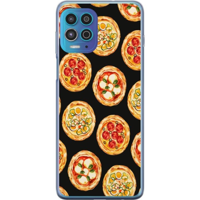 Mobiele hoes voor Motorola Moto G100 met Pizza ontwerp