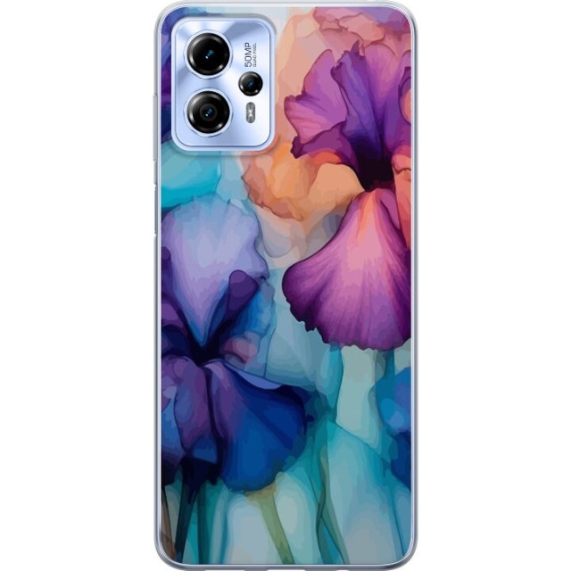 Mobiele hoes voor Motorola Moto G13 met Magische bloemen ontwerp