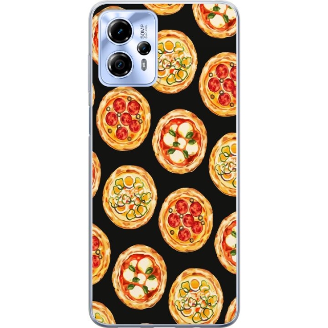 Mobiele hoes voor Motorola Moto G13 met Pizza ontwerp