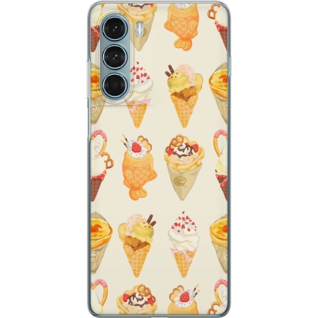 Mobiele hoes voor Motorola Moto G200 5G met Glasachtig ontwerp