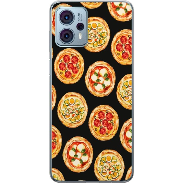 Mobiele hoes voor Motorola Moto G23 met Pizza ontwerp