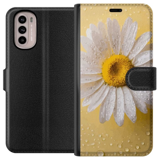 Portemonnee-hoesje voor Motorola Moto G31 met Porseleinbloem ontwerp