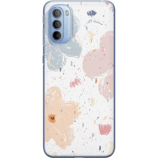 Mobiele hoes voor Motorola Moto G31 met Bloemen ontwerp