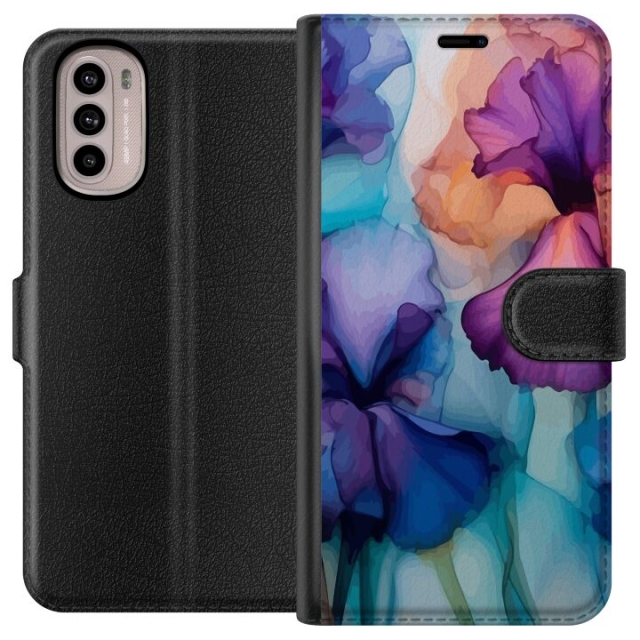 Portemonnee-hoesje voor Motorola Moto G41 met Magische bloemen ontwerp