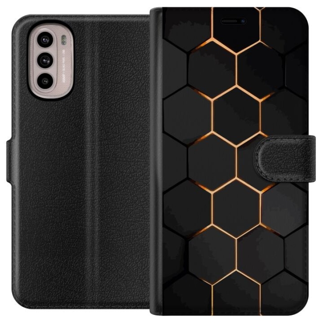 Portemonnee-hoesje voor Motorola Moto G41 met Luxe Patroon ontwerp