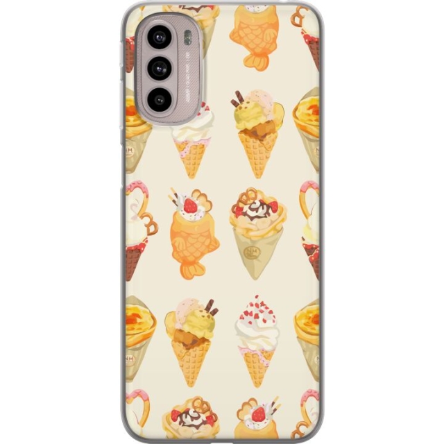 Mobiele hoes voor Motorola Moto G41 met Glasachtig ontwerp