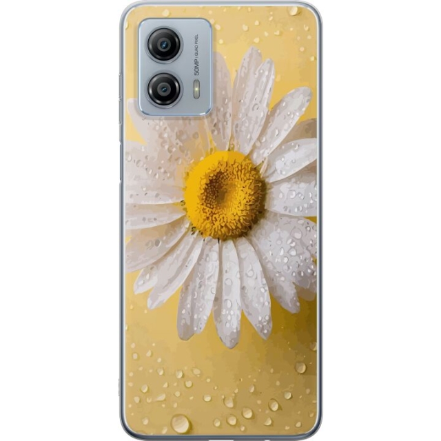Mobiele hoes voor Motorola Moto G53 met Porseleinbloem ontwerp