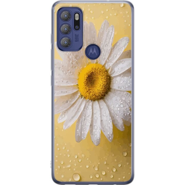 Mobiele hoes voor Motorola Moto G60S met Porseleinbloem ontwerp