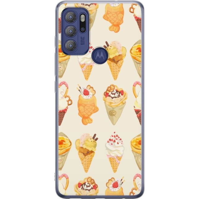 Mobiele hoes voor Motorola Moto G60S met Glasachtig ontwerp