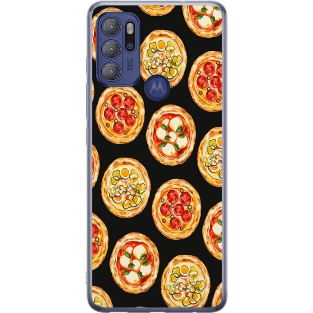 Mobiele hoes voor Motorola Moto G60S met Pizza ontwerp