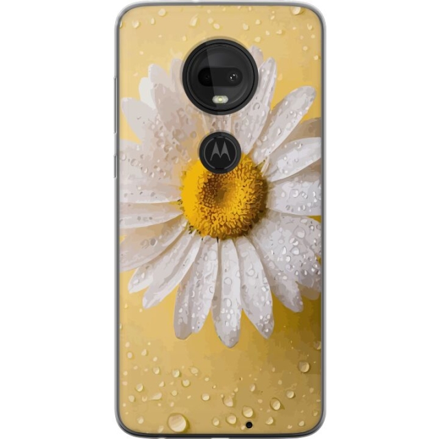 Mobiele hoes voor Motorola Moto G7 met Porseleinbloem ontwerp