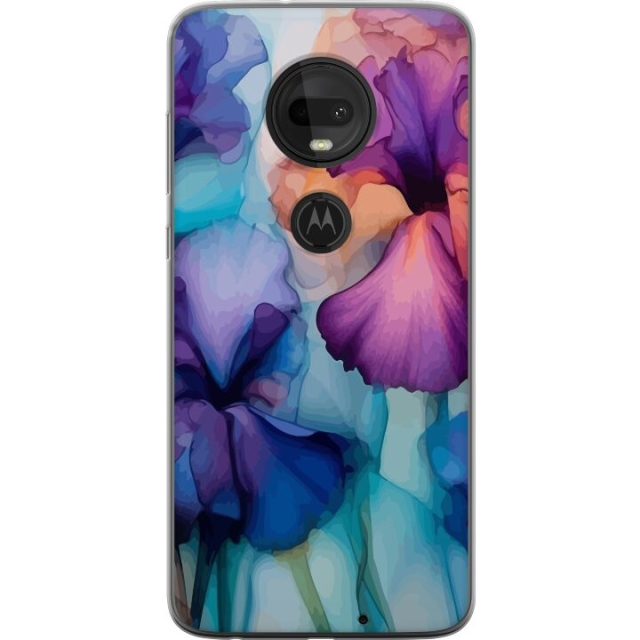 Mobiele hoes voor Motorola Moto G7 met Magische bloemen ontwerp