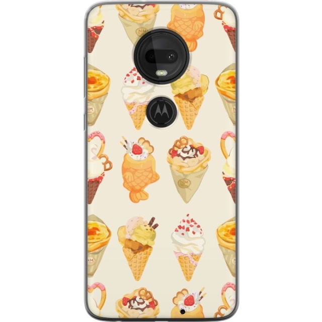 Mobiele hoes voor Motorola Moto G7 met Glasachtig ontwerp