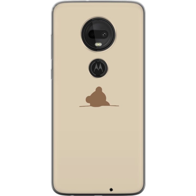 Mobiele hoes voor Motorola Moto G7 met Nalle ontwerp