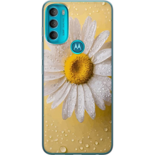 Mobiele hoes voor Motorola Moto G71 5G met Porseleinbloem ontwerp