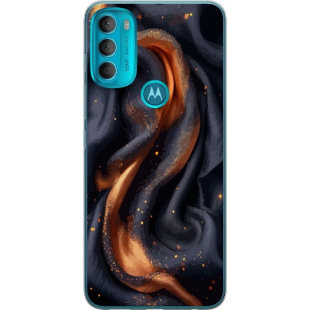 Mobiele hoes voor Motorola Moto G71 5G met Vurig zijde ontwerp
