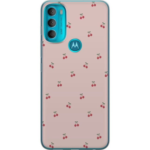Mobiele hoes voor Motorola Moto G71 5G met Kersen ontwerp