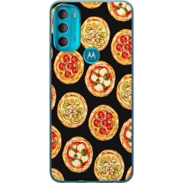 Mobiele hoes voor Motorola Moto G71 5G met Pizza ontwerp