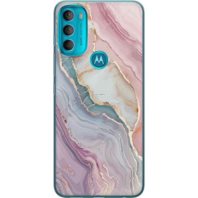 Mobiele hoes voor Motorola Moto G71 5G met Marmer ontwerp