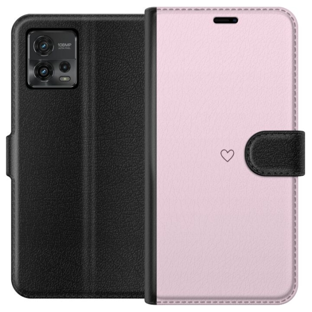 Portemonnee-hoesje voor Motorola Moto G72 met Hart ontwerp