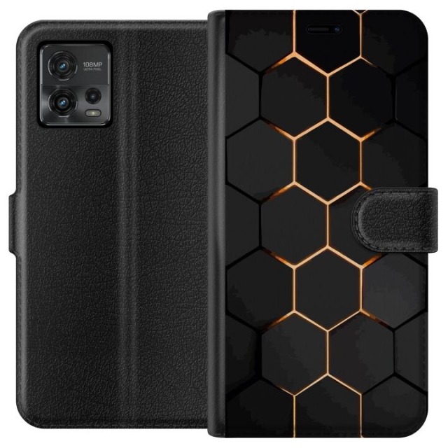 Portemonnee-hoesje voor Motorola Moto G72 met Luxe Patroon ontwerp