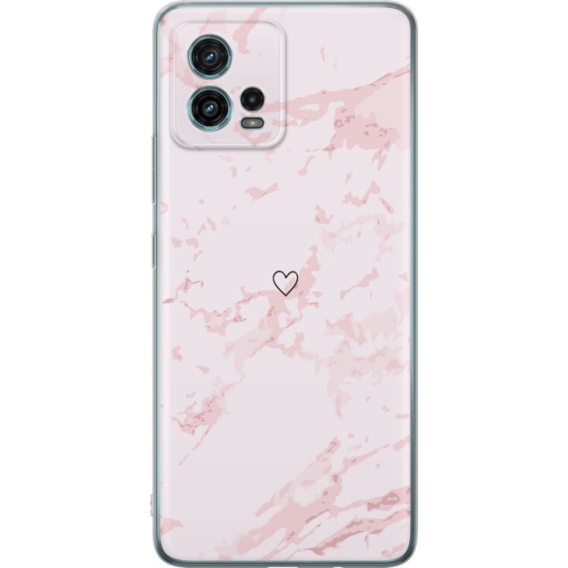 Mobiele hoes voor Motorola Moto G72 met Roze Hart ontwerp