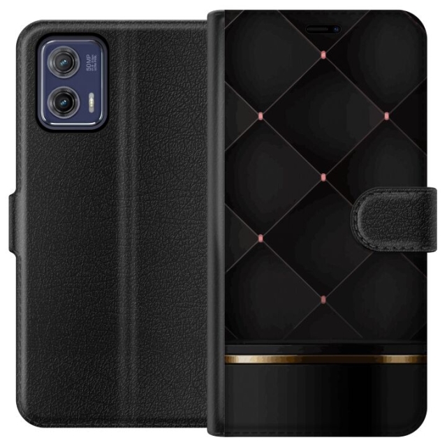 Portemonnee-hoesje voor Motorola Moto G73 met Luxe lijn ontwerp