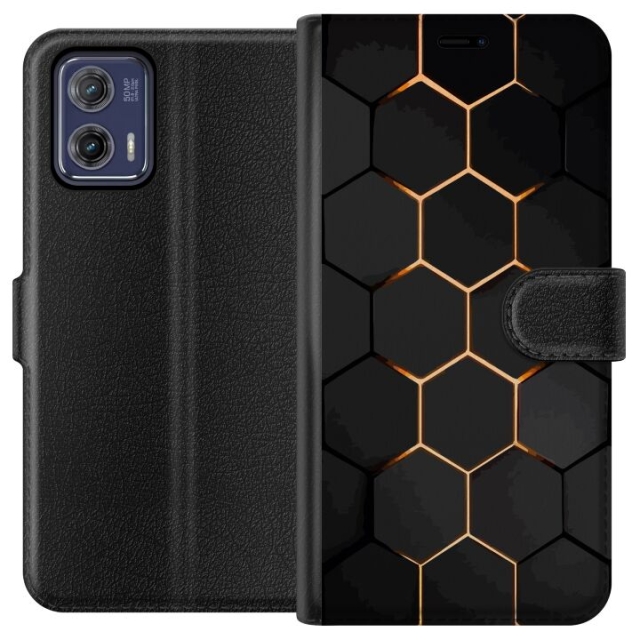 Portemonnee-hoesje voor Motorola Moto G73 met Luxe Patroon ontwerp