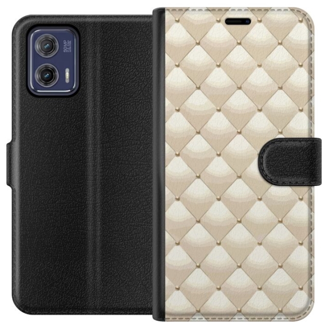 Portemonnee-hoesje voor Motorola Moto G73 met Goudglans ontwerp